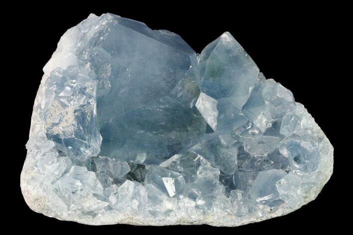 Sky Blue Celestine (Celestite) Crystal Cluster - Madagascar #157577